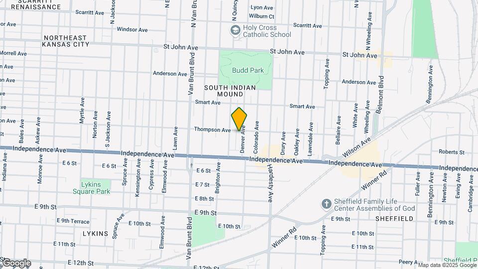 504 Denver Ave Map and Location Details