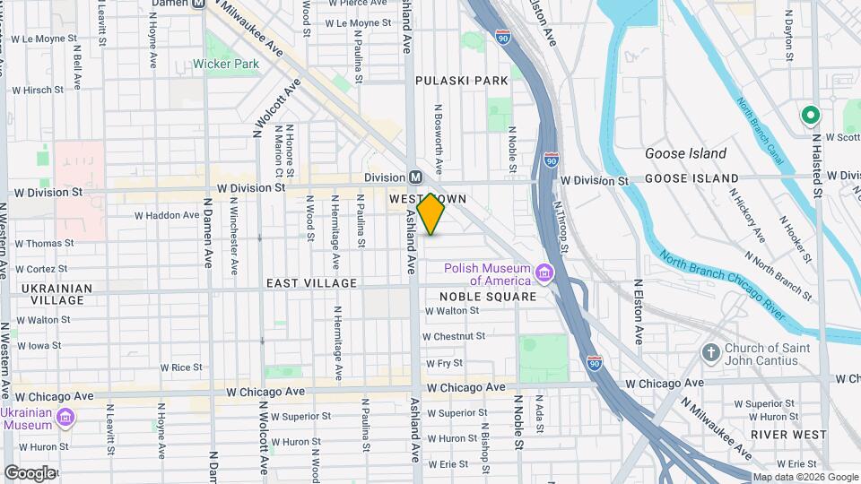 1543 W Thomas St Map and Location Details