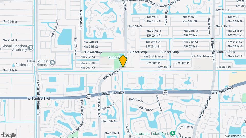9990 NW 19th Pl Map and Location Details