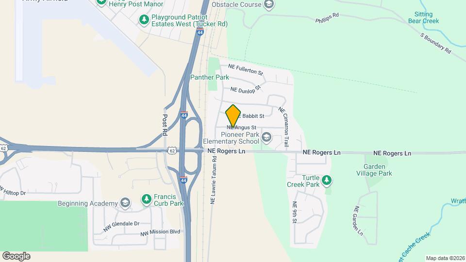 203 NE Angus St Map and Location Details