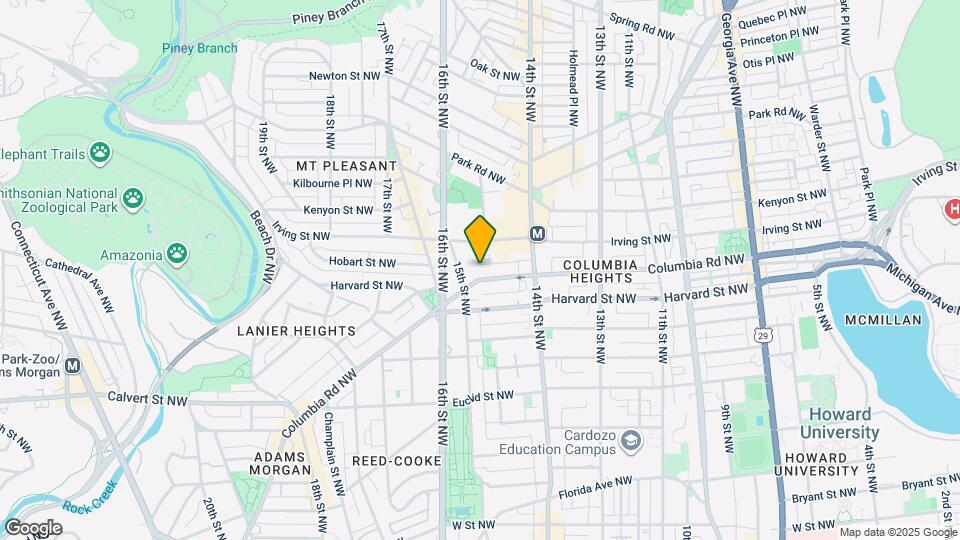 1465 Columbia Rd NW Map and Location Details