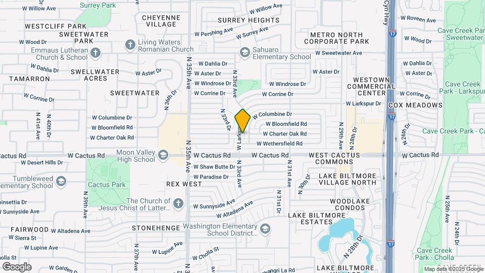 3355 W Larkspur Dr Map and Location Details