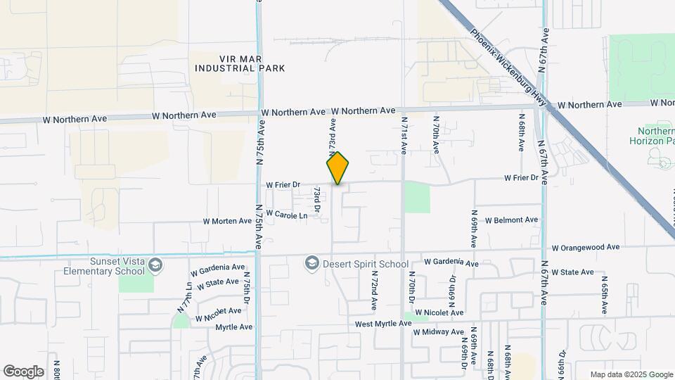7262 W Kaler Ave Map and Location Details