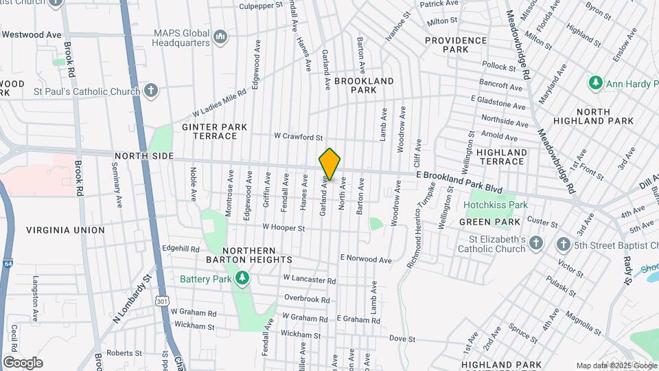 2915 1/2 Garland Ave Map and Location Details