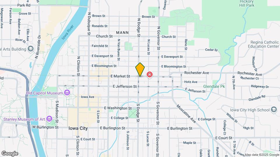 132 N Dodge St Map and Location Details