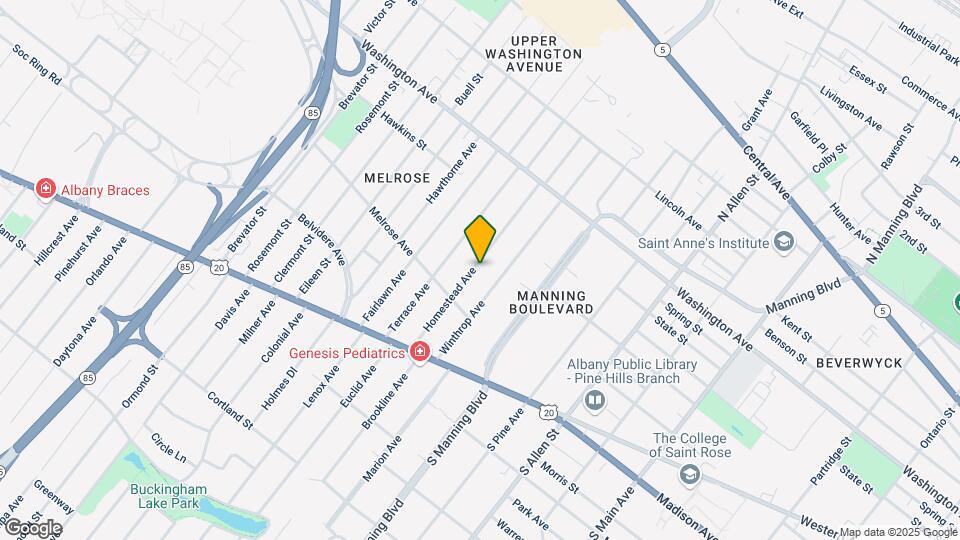 93 Homestead Ave Mapa y Detalles de la Ubicación