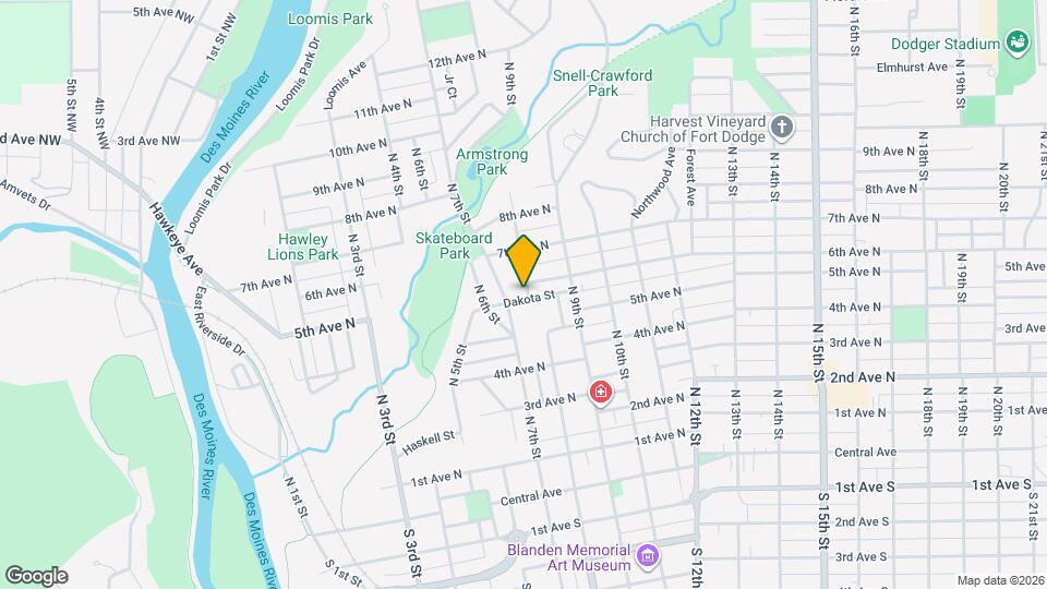 504 N 8th St Map and Location Details