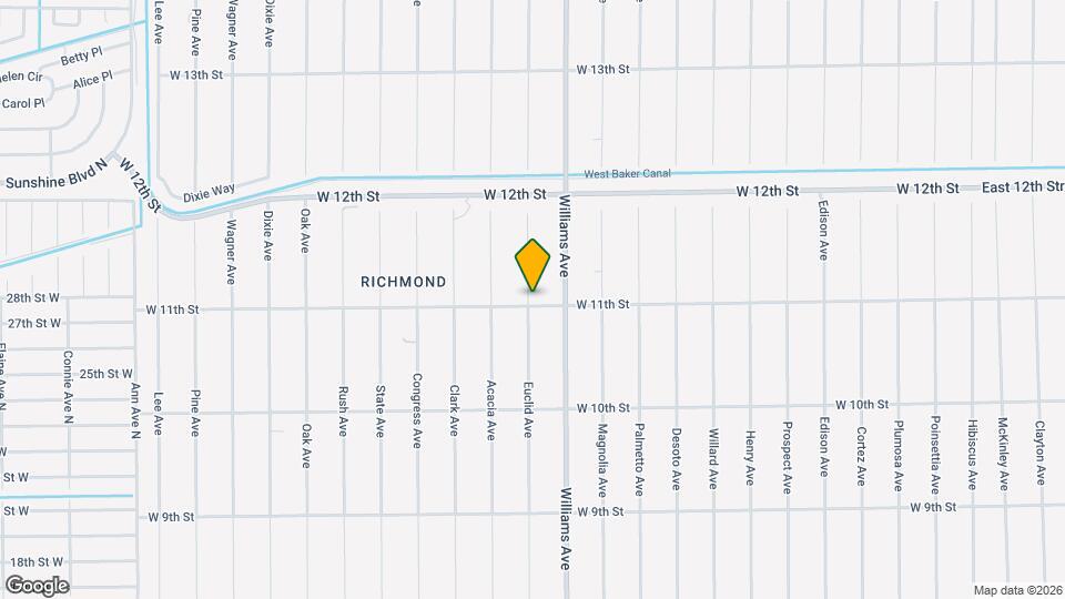 1106 W 11th St Mapa y Detalles de la Ubicación