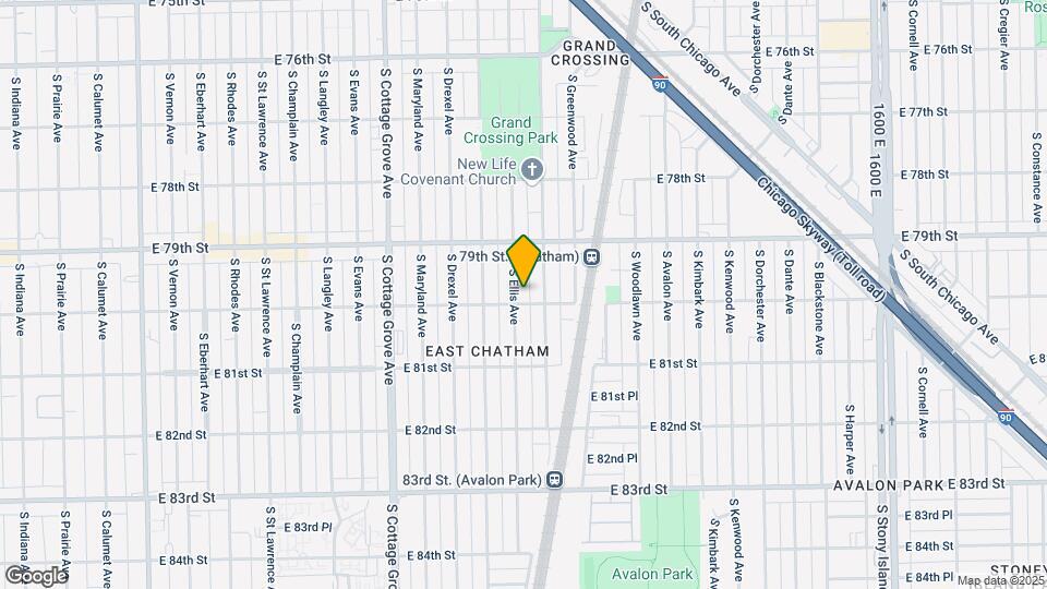 7949 S Ellis Ave Map and Location Details