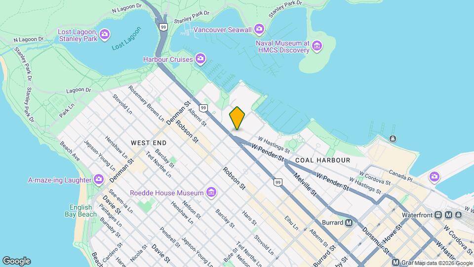 620 Cardero St Map and Location Details