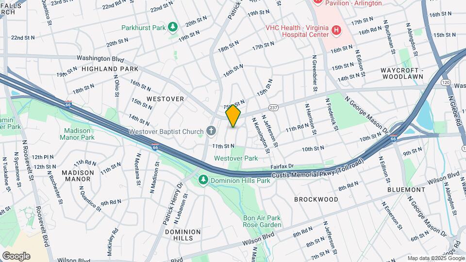 1124 Kenilworth St Map and Location Details
