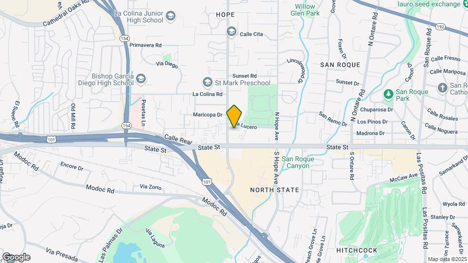 100 N La Cumbre Rd Map and Location Details