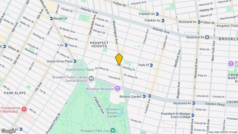 776 Washington Ave Map and Location Details