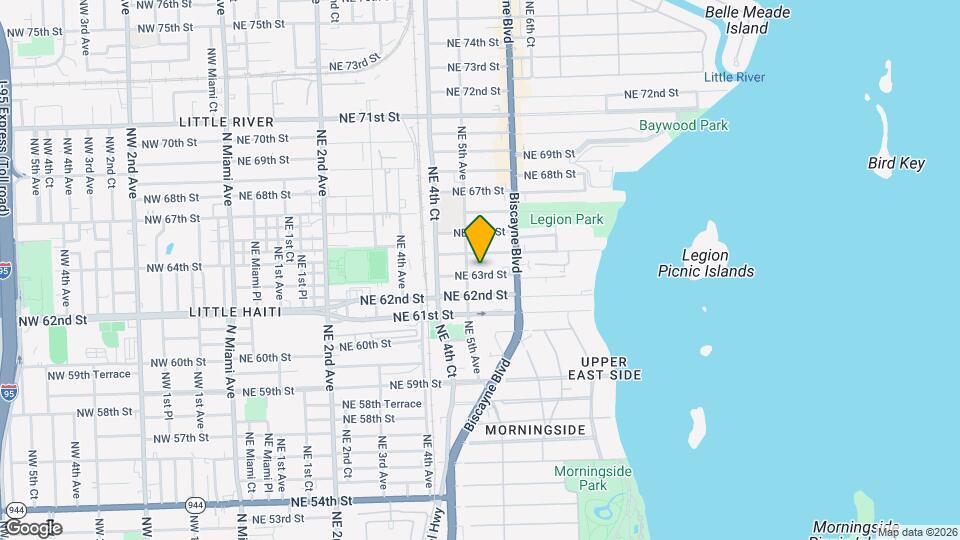 525 NE 63rd St Map and Location Details