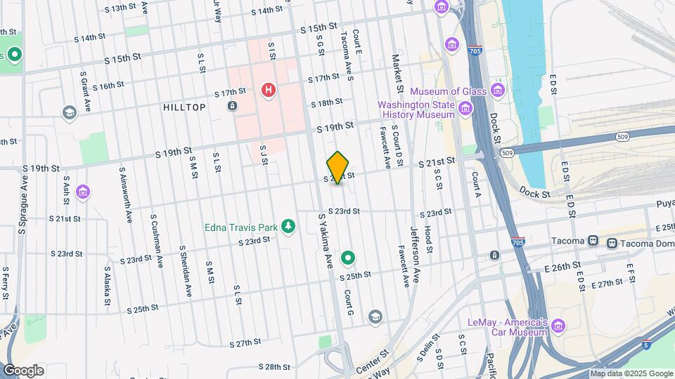 2112 S G St Map and Location Details