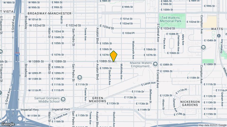 714 E 108th St Map and Location Details