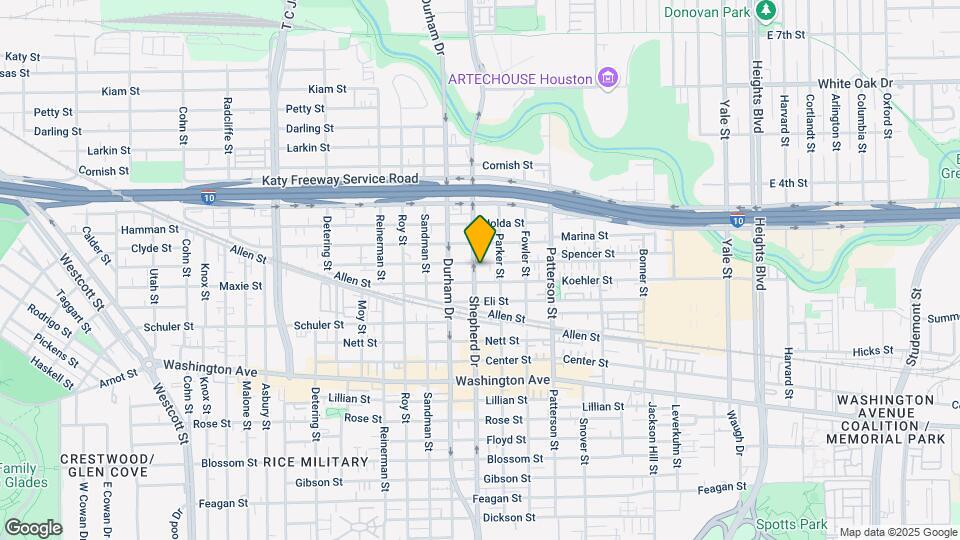 1500 S Shepherd Dr Map and Location Details