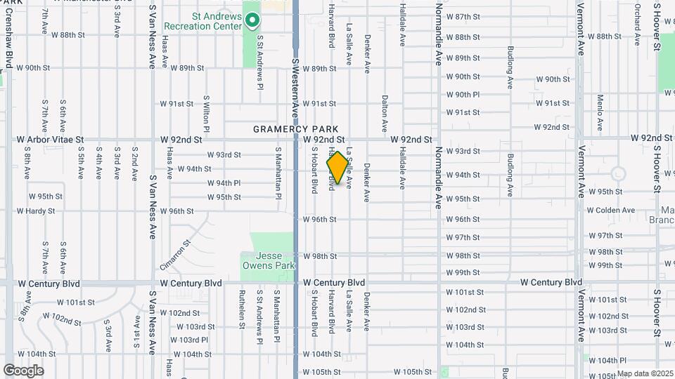 9428 Harvard Blvd Map and Location Details