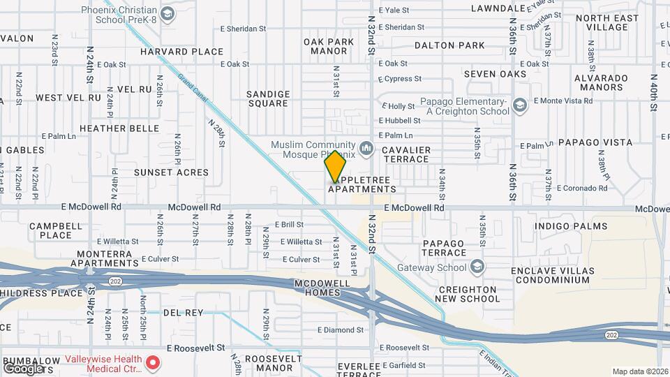 1626 N 31st Pl Map and Location Details