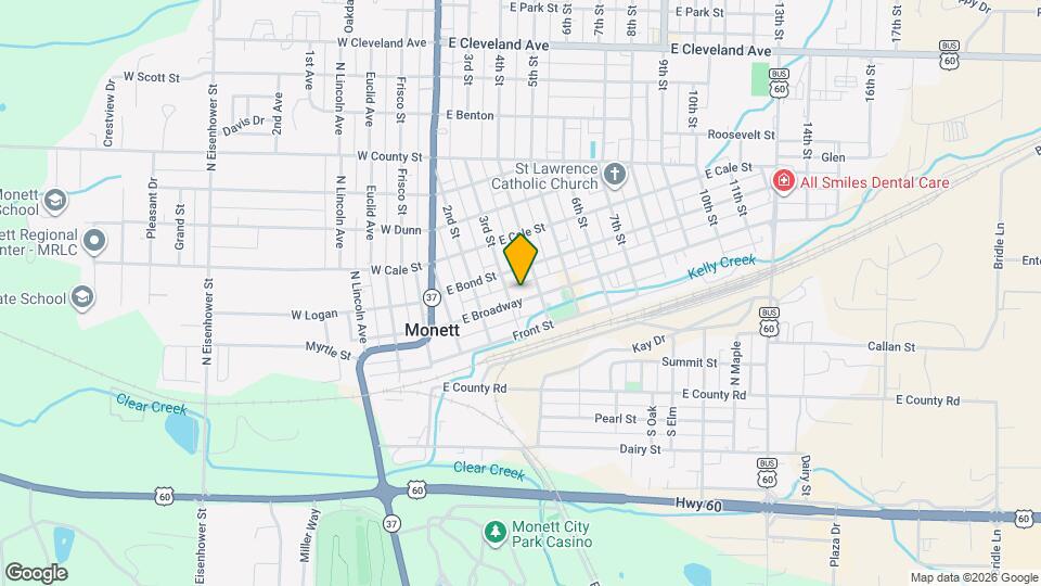 308 E Broadway St Map and Location Details