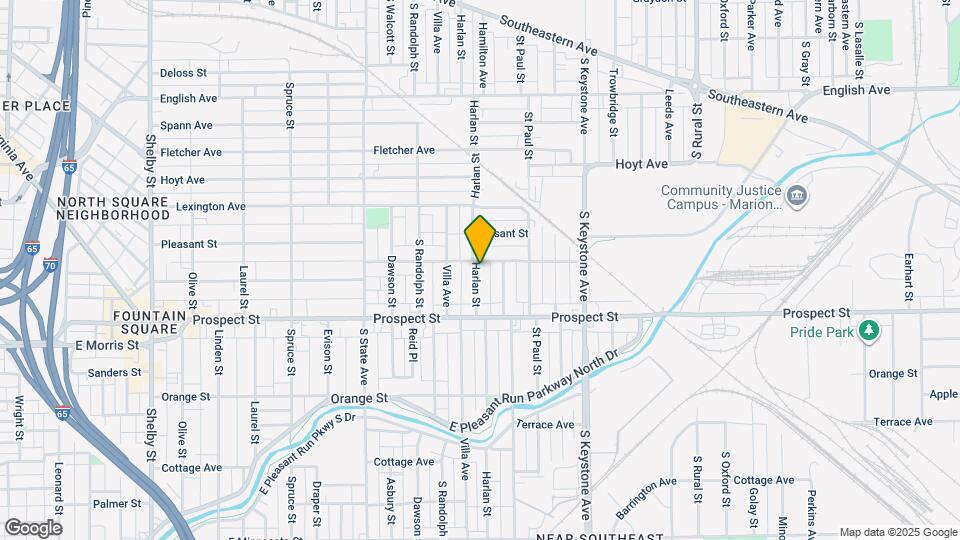 1007 Harlan St Map and Location Details