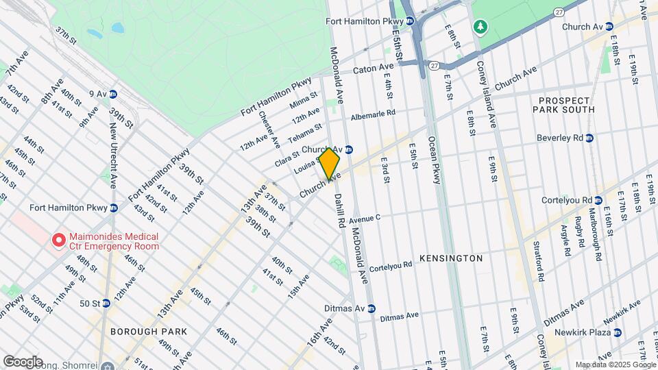 64 Church Ave Mapa y Detalles de la Ubicación