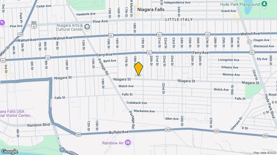 1810 Niagra St Mapa y Detalles de la Ubicación