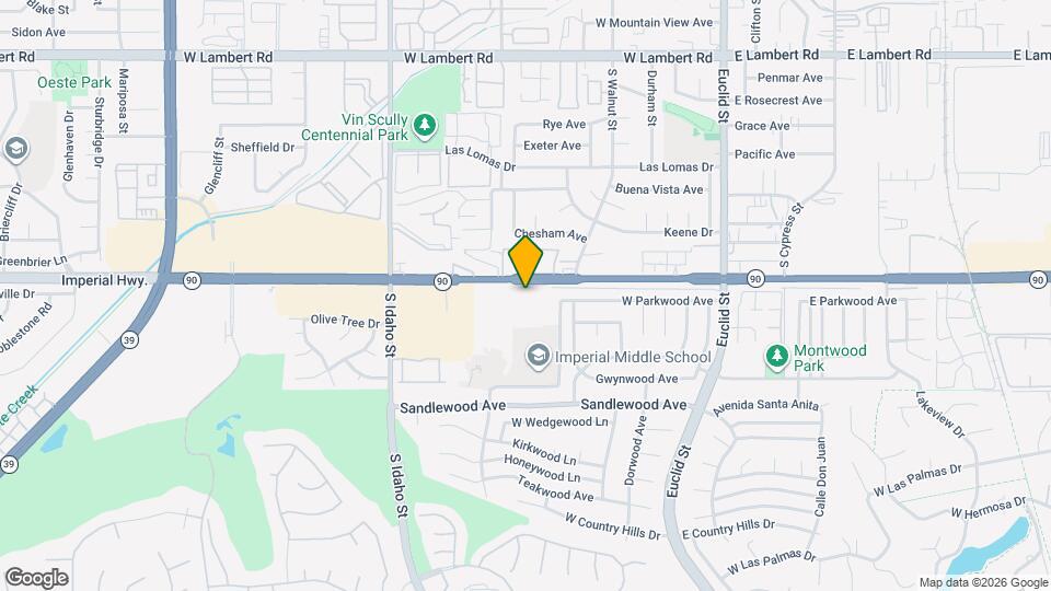 La Habra Woods Apartments Map and Location Details