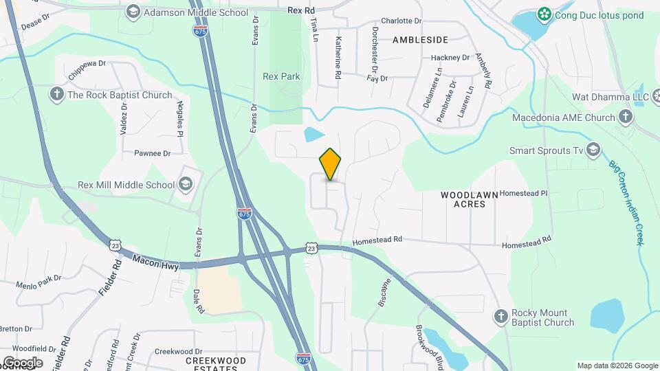 3568 Rock Ridge Dr Map and Location Details