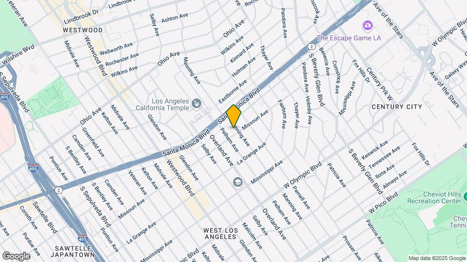 1833 Manning Ave Mapa y Detalles de la Ubicación