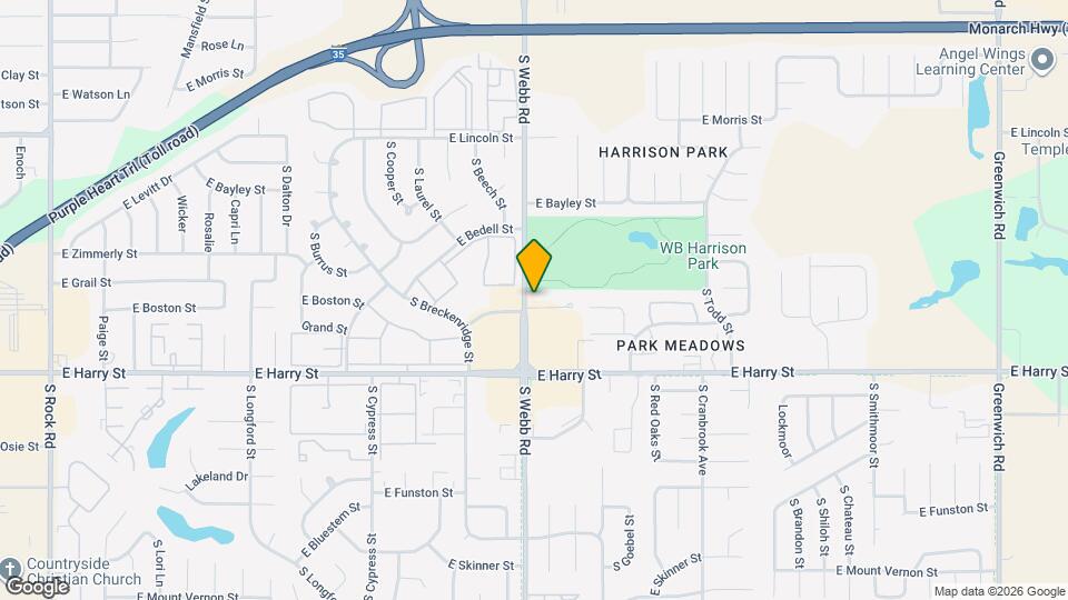 1450 S Webb Rd Map and Location Details