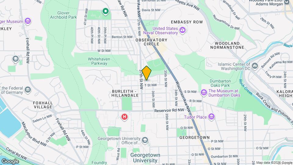 3623 T St NW Map and Location Details