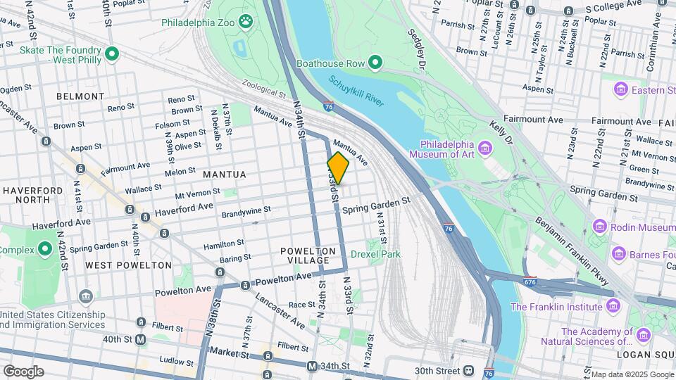 537 N 33rd St Map and Location Details
