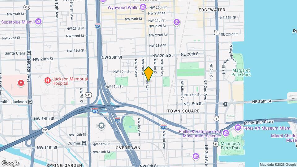 1724 NW 1st Pl Map and Location Details