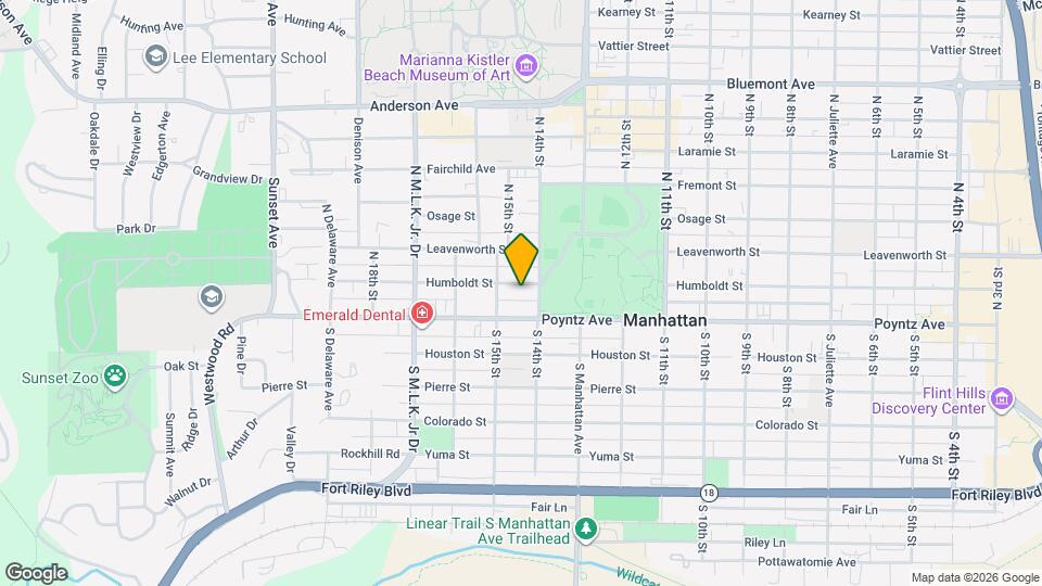 1417 Humboldt St Map and Location Details