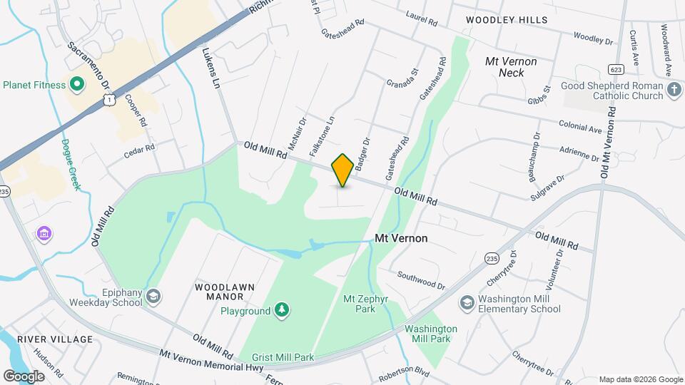 8905 Valley Forge Dr Map and Location Details