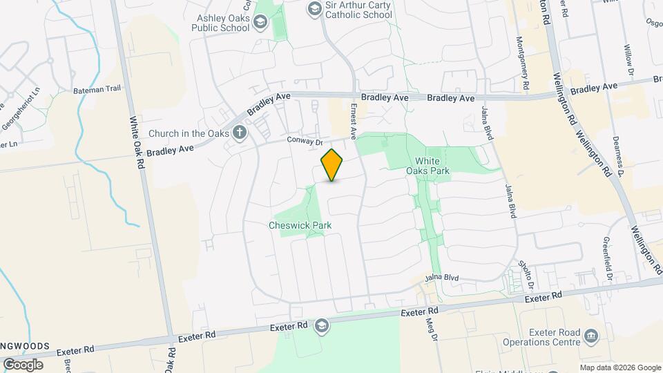 116 Lacey Crescent Map and Location Details