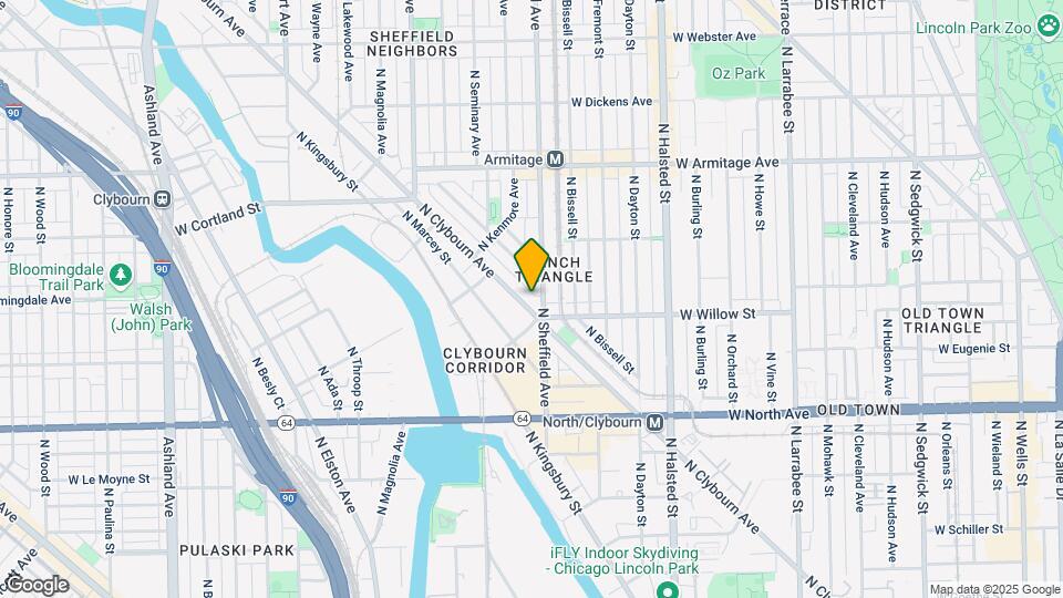 1817 N Clybourn Ave-Unit -# 2 Map and Location Details