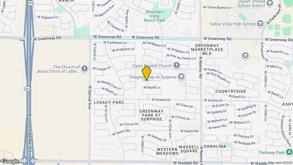 15869 W Mauna Loa Ln Mapa y Detalles de la Ubicación