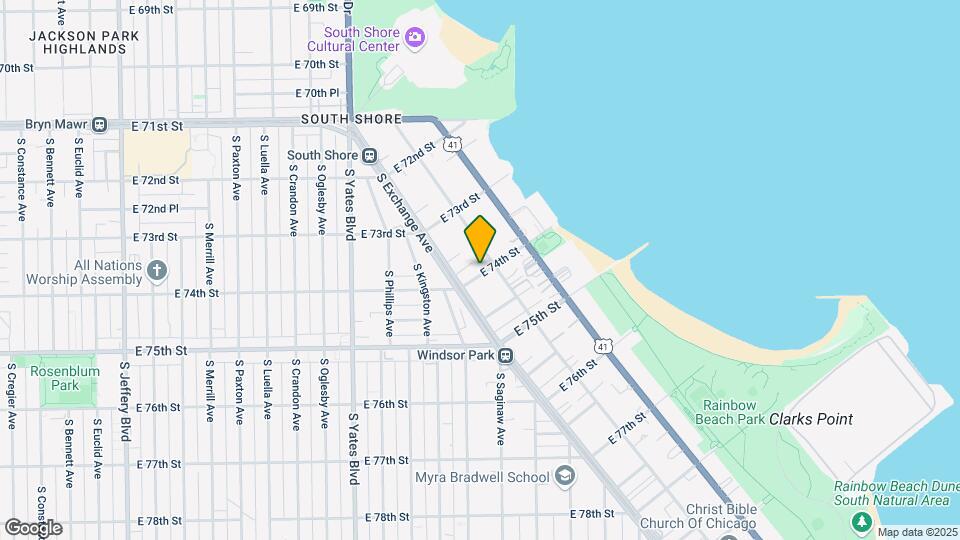 2624 E 74th St Map and Location Details