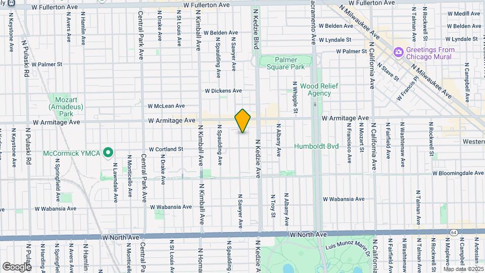 1925 N Sawyer Ave Map and Location Details