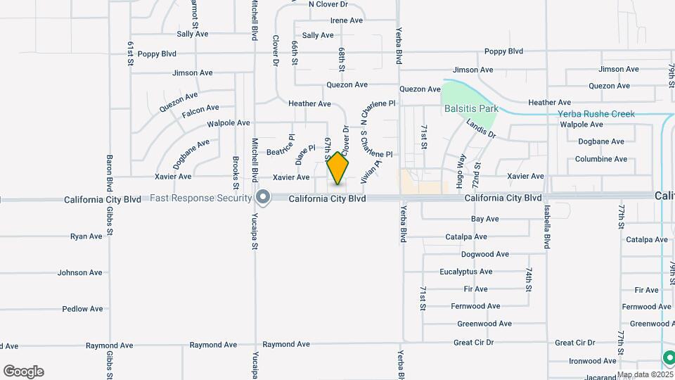 6761 California City Blvd Mapa y Detalles de la Ubicación