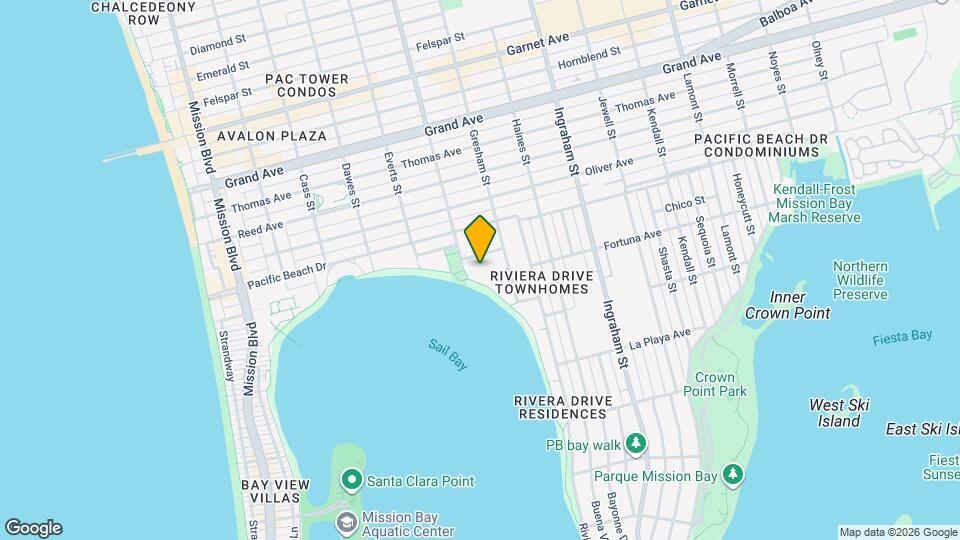 1327 La Palma St Map and Location Details