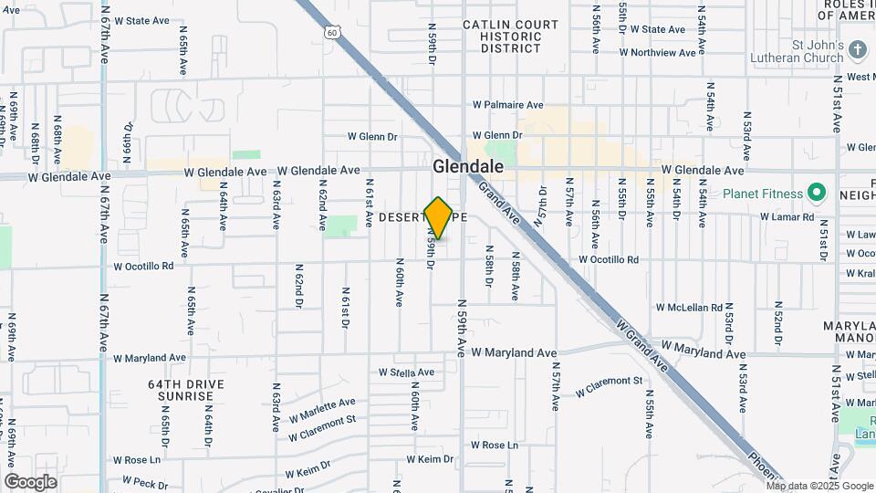 6713 N 59th Dr Map and Location Details