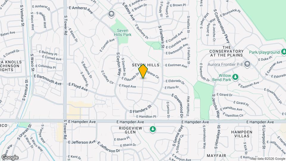 3463 S Espana Cir Mapa y Detalles de la Ubicación