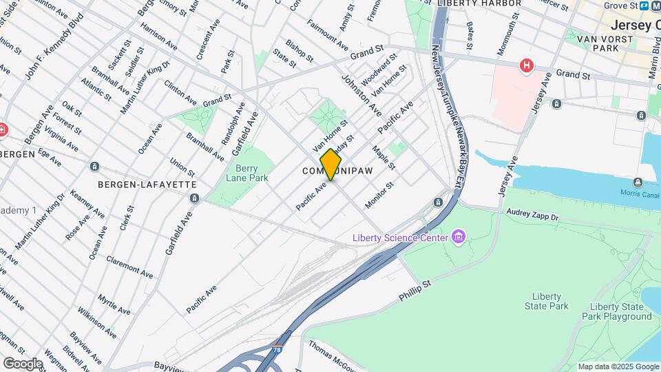 351 Communipaw Ave Map and Location Details