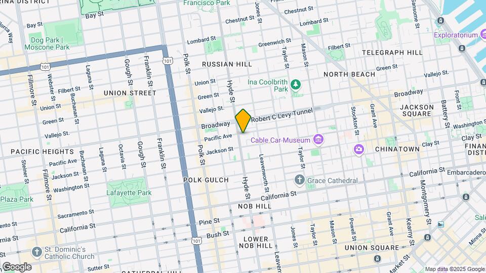 1385 Pacific Ave Map and Location Details