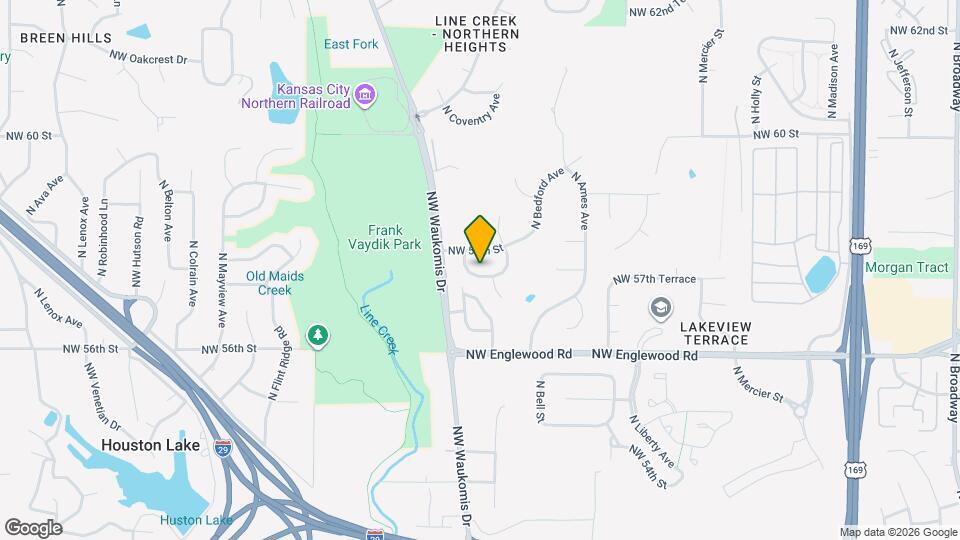 5709 N Harden Ave Map and Location Details