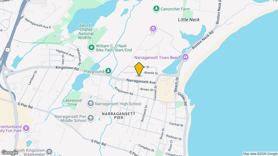 77 Narragansett Ave Map and Location Details