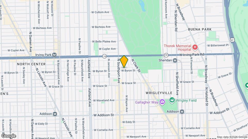 1350 W Byron St Mapa y Detalles de la Ubicación